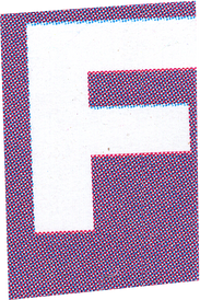 Ransom Letter F Cutout