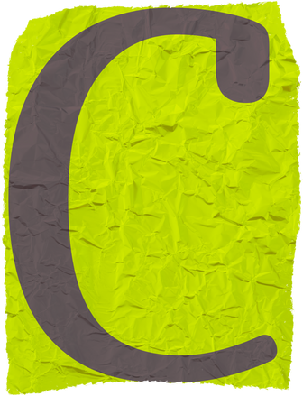 ransom letter c cut out